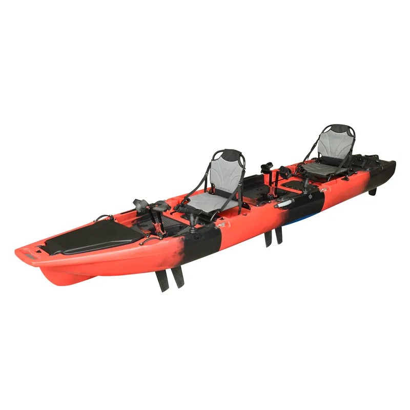 Hot Sale 14FT 2-Person Double  - Fishing Kayak Pedal Drive 评论和价格