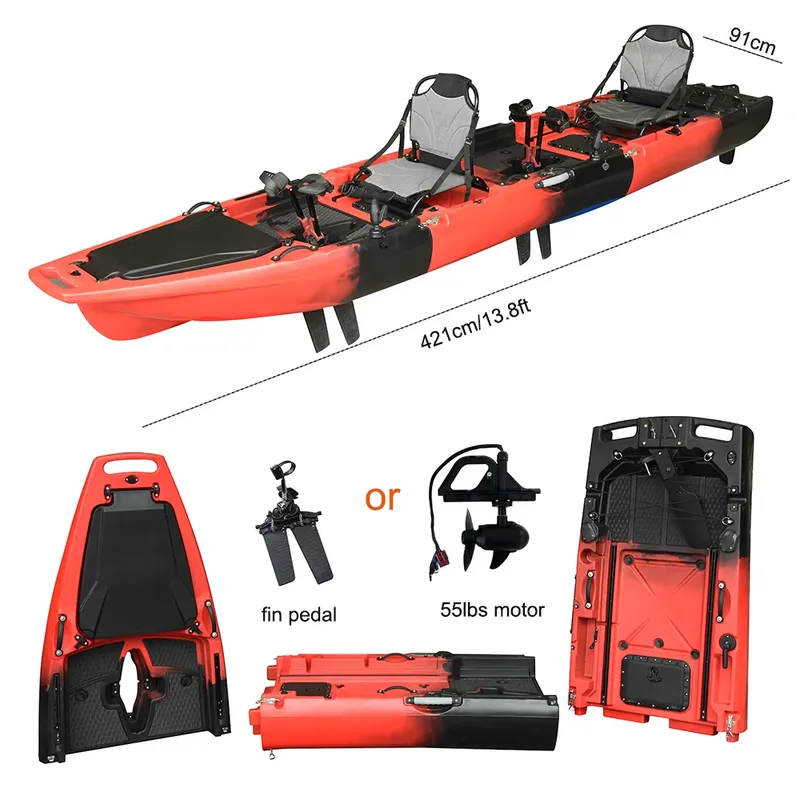 Wholesale 14 FT HDPE 3 Section - Fishing Kayak Pedal Drive 评论和价格