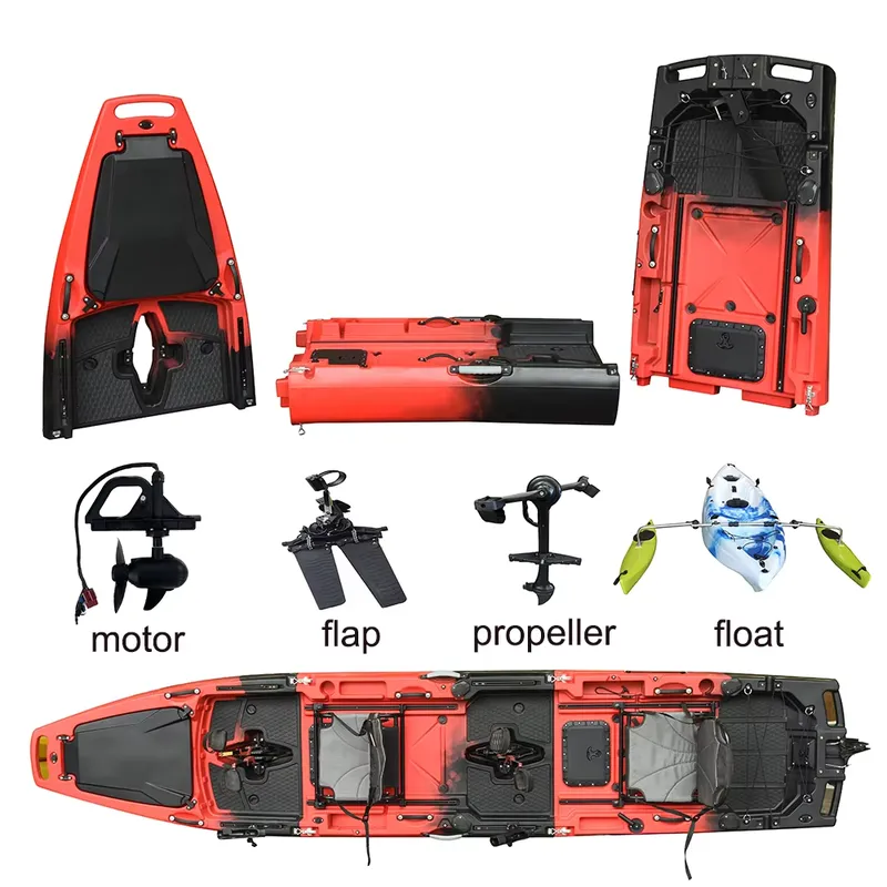 Wholesale 14 FT HDPE 3 Section - Fishing Kayak Pedal Drive 评论和价格